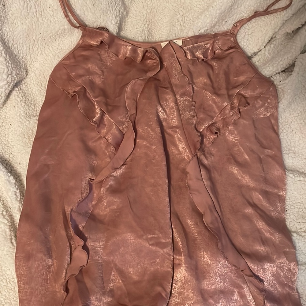 curvy satin tank